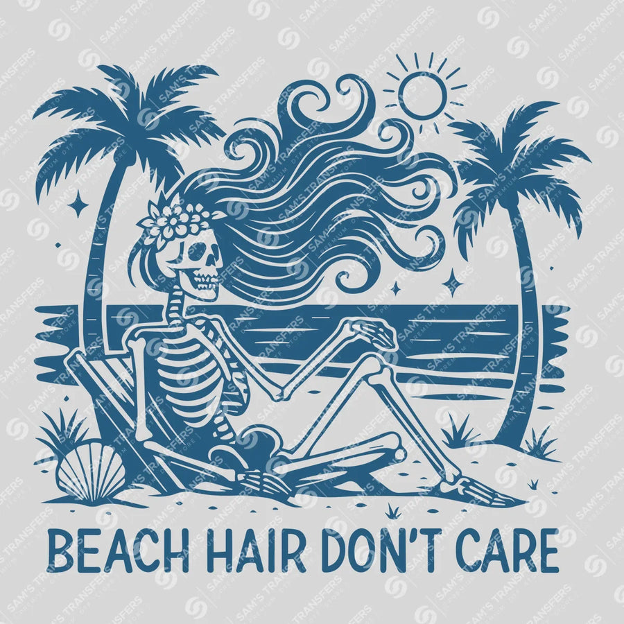 Beach Hair Don't Care Ready-to-Press DTF Transfer | SAT02325