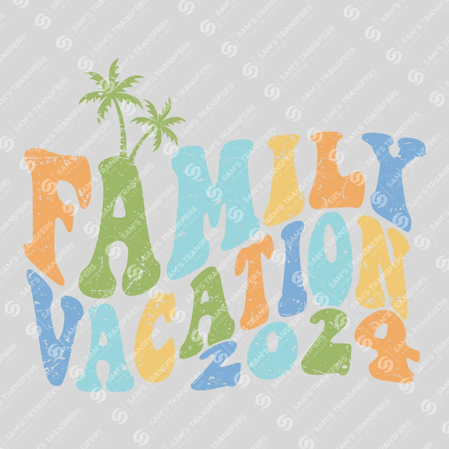 Family Vacation 2024 Ready-to-Press DTF Transfer | SAT02327