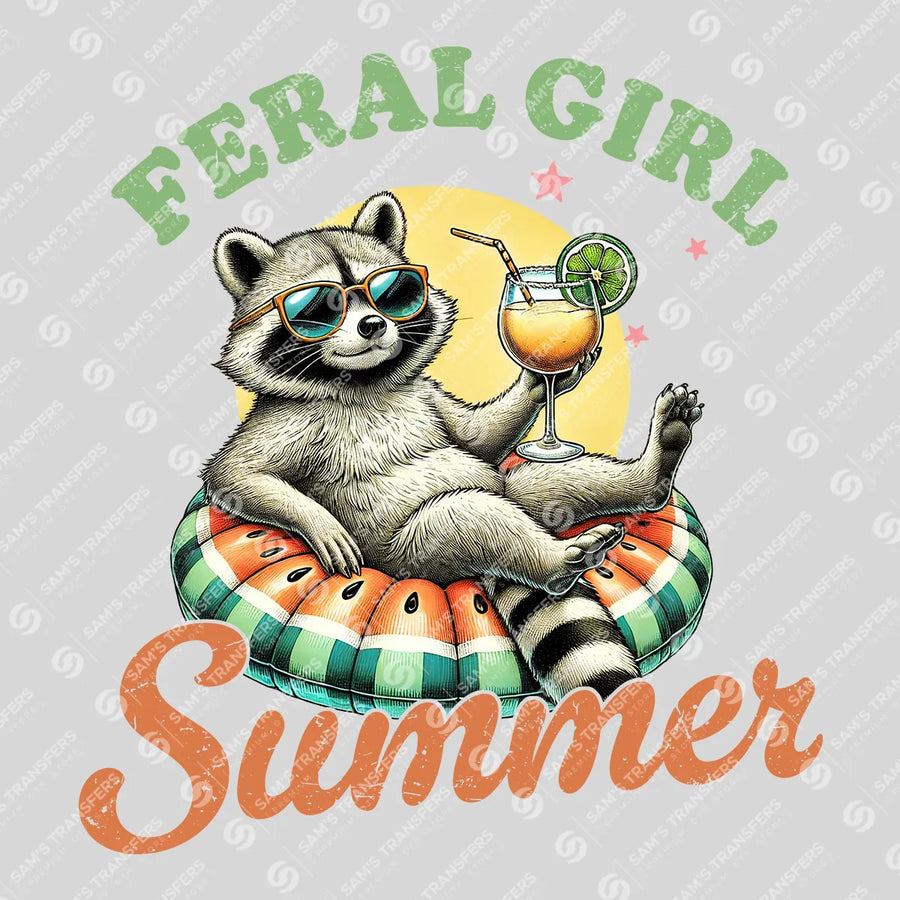 Feral Girl Summer Ready-to-Press DTF Transfer | SAT02328
