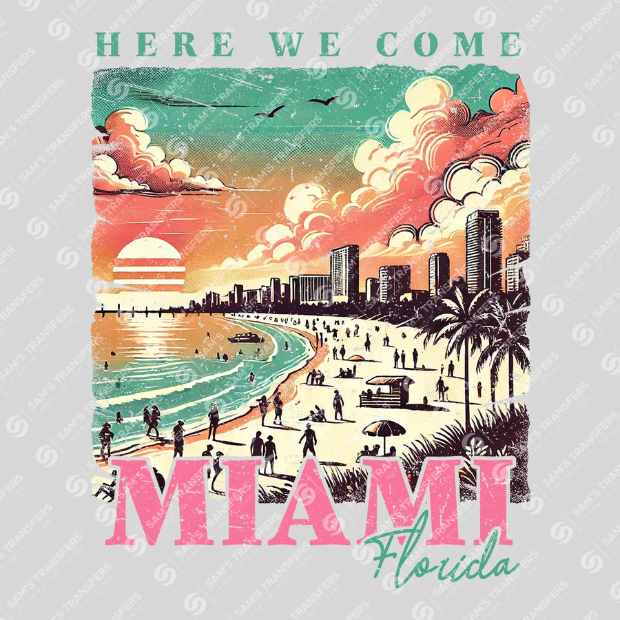 Miami Florida Ready-to-Press DTF Transfer | SAT02352