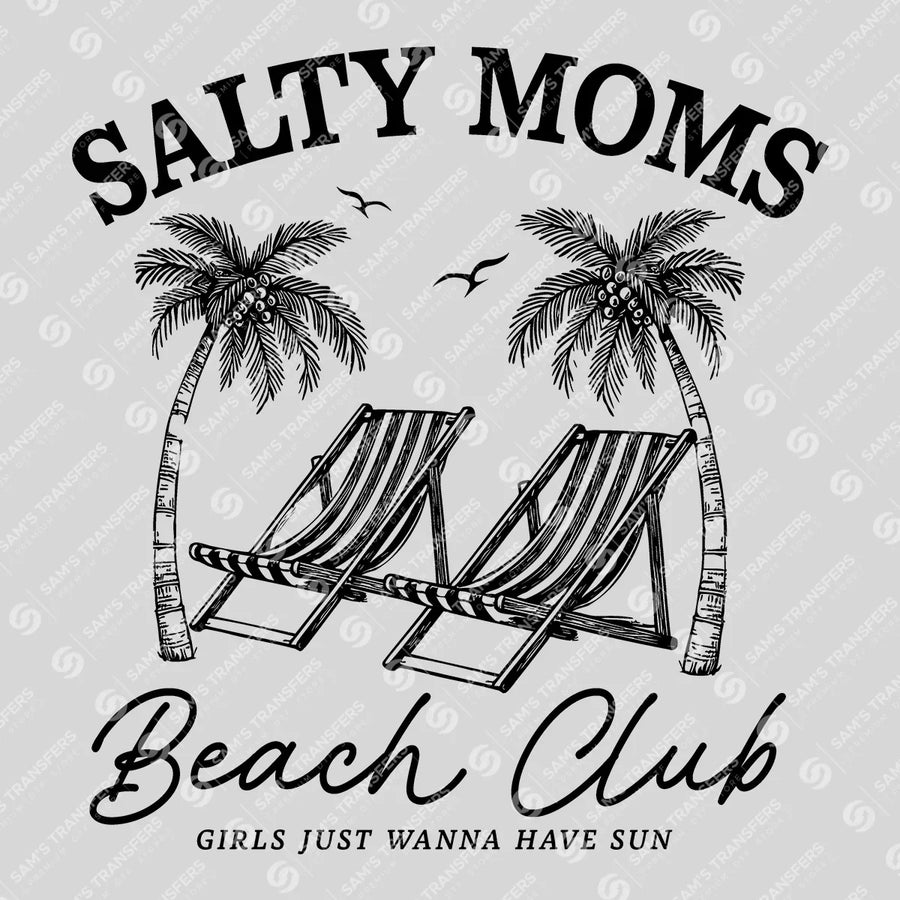 Salty Moms Beach Club Ready-to-Press DTF Transfer | SAT02360