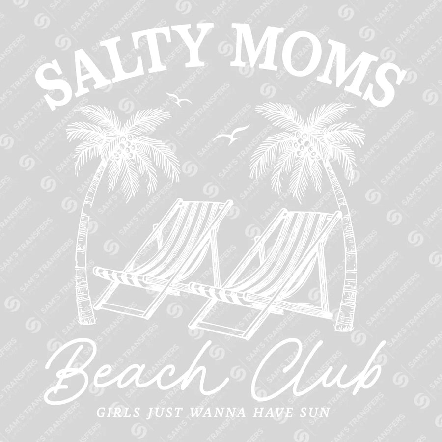 Salty Moms Beach Club Ready-to-Press DTF Transfer | SAT02362