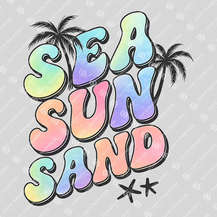 Sea Sun Sand Ready-to-Press DTF Transfer | SAT02363