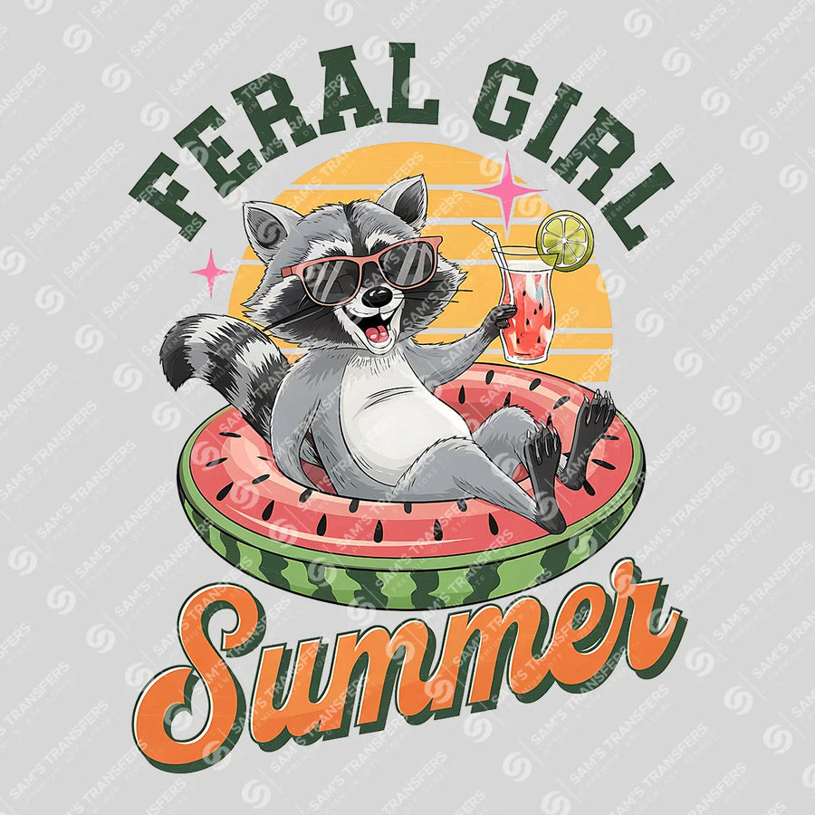 Feral Girl Summer Ready-to-Press DTF Transfer | SAT02369