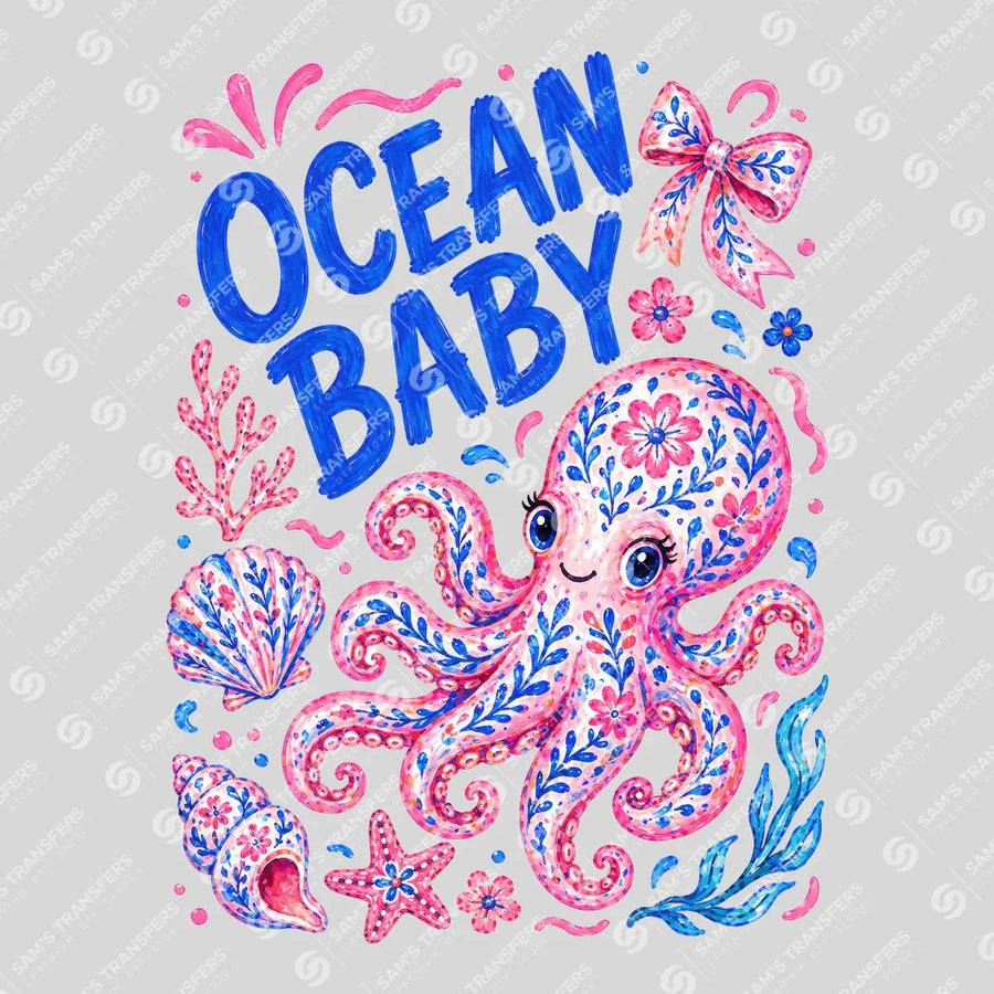 Ocean Baby Ready-to-Press DTF Transfer | SAT02378