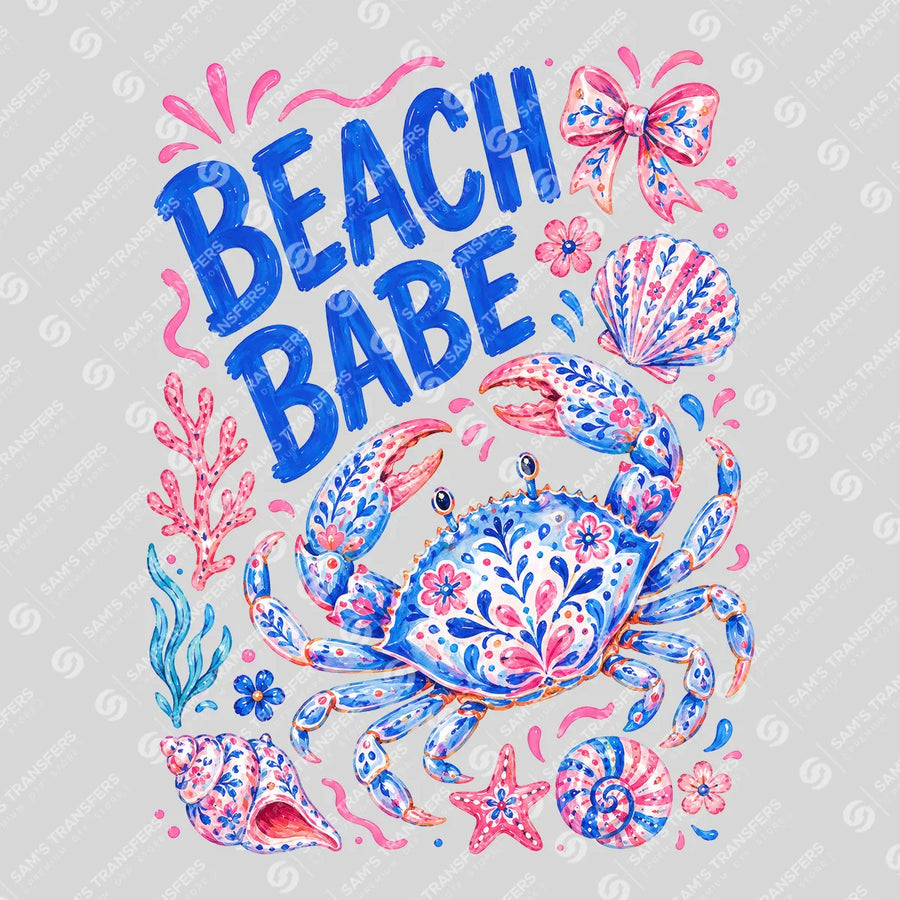 Beach Babe Ready-to-Press DTF Transfer | SAT02380