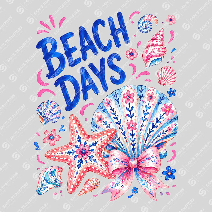 Beach Days Ready-to-Press DTF Transfer | SAT02381