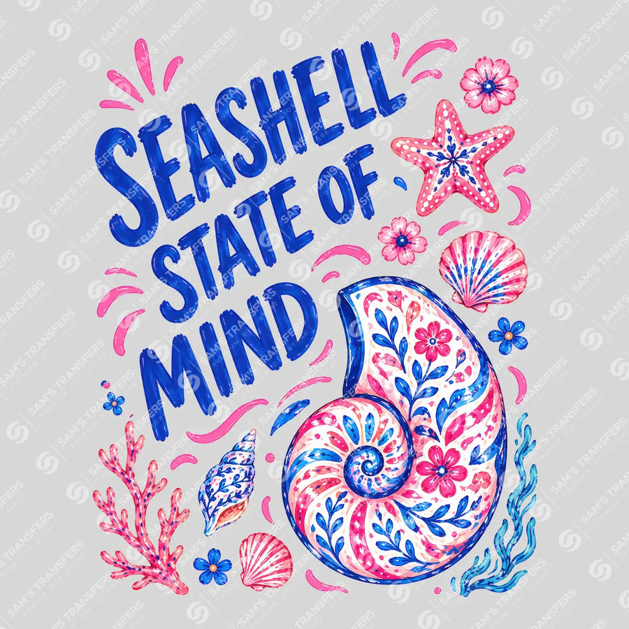 Seashell State of Mind Ready-to-Press DTF Transfer | SAT02385