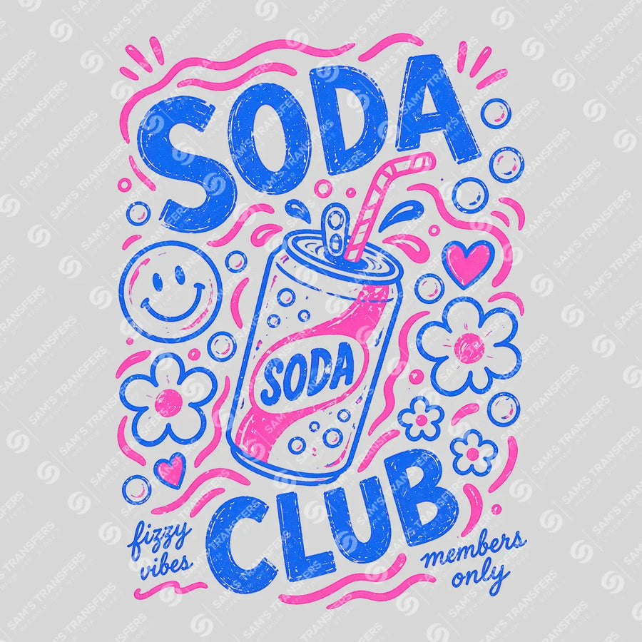 Soda Club Ready-to-Press DTF Transfer | SAT02389