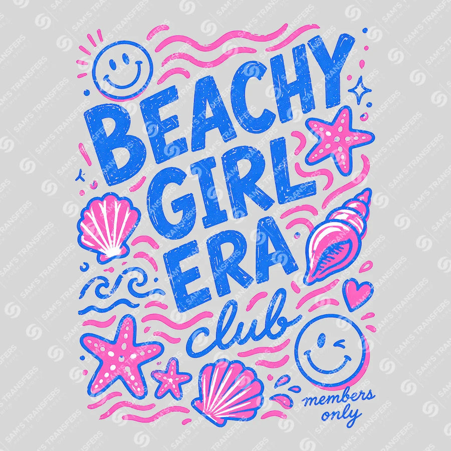 Beachy Girl Era Club Ready-to-Press DTF Transfer | SAT02390