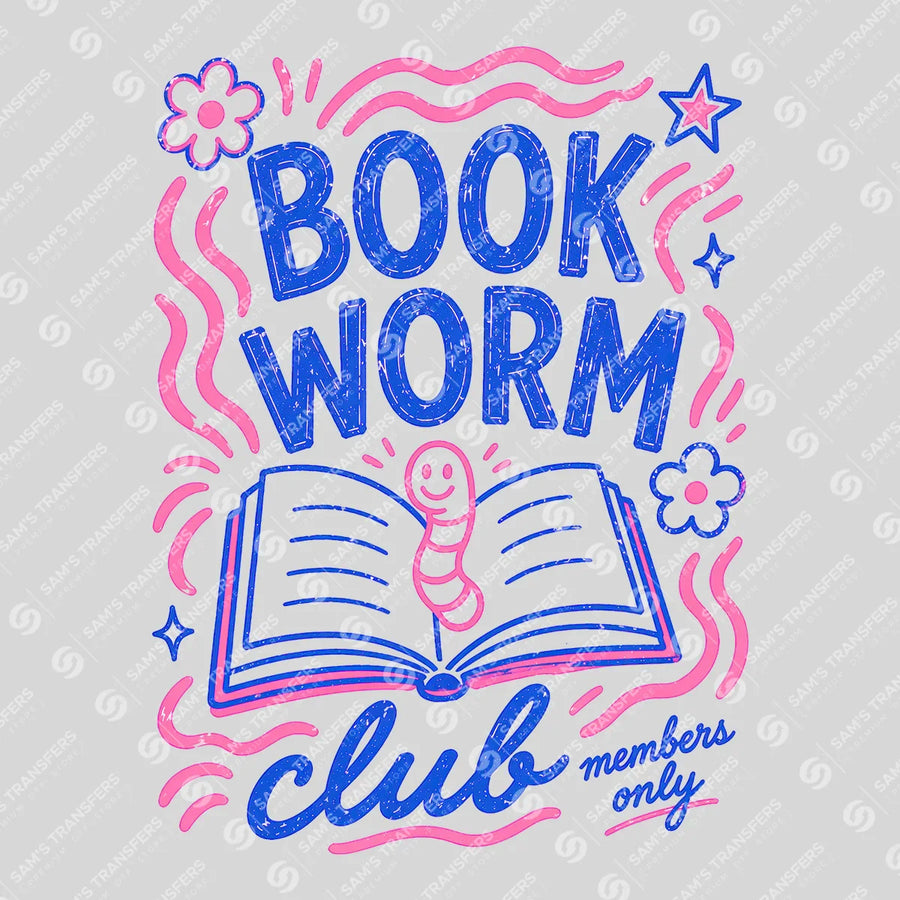 Bookworm Club Ready-to-Press DTF Transfer | SAT02404