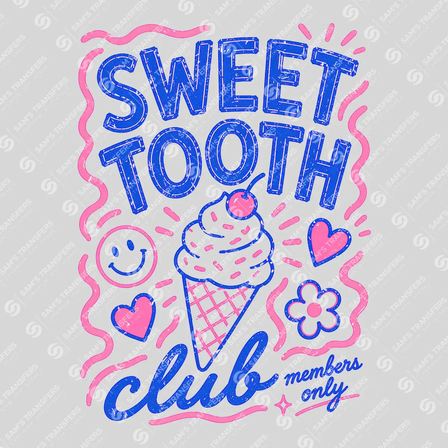 Sweet Tooth Club Ready-to-Press DTF Transfer | SAT02407