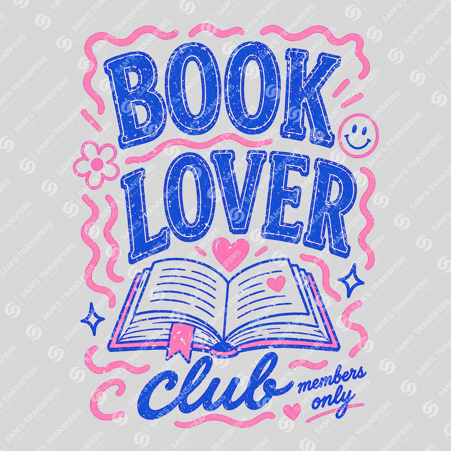 Book Lover Club Ready-to-Press DTF Transfer | SAT02410