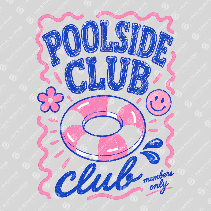 Poolside Club Ready-to-Press DTF Transfer | SAT02411
