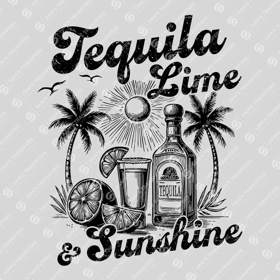 Tequila Lime & Sunshine Ready-to-Press DTF Transfer | SAT02427