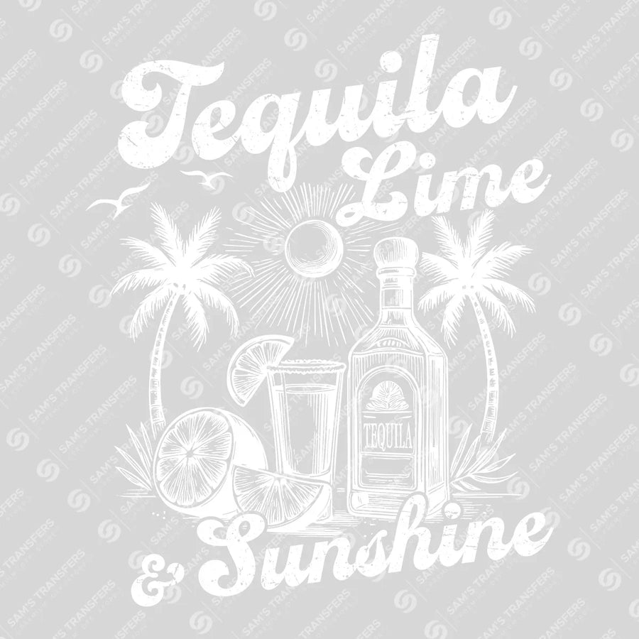 Tequila Lime & Sunshine Ready-to-Press DTF Transfer | SAT02429