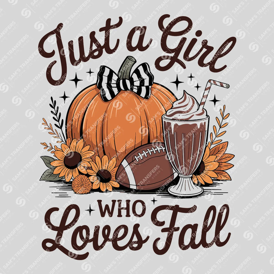 Just a Girl Who Loves Fall Ready-to-Press DTF Transfer | SAT02481