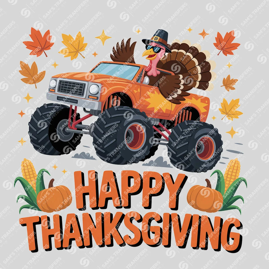 Happy Thanksgiving Ready-to-Press DTF Transfer | SAT02531