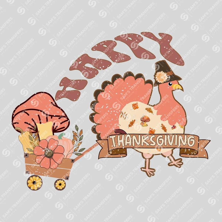 Happy Thanksgiving Ready-to-Press DTF Transfer | SAT02533