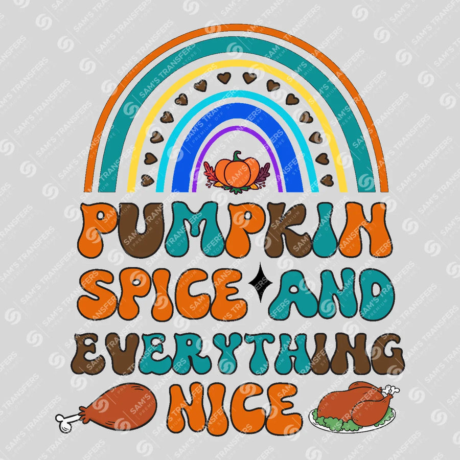 Pumpkin Spice And Everything Nice Ready-to-Press DTF Transfer | SAT02575