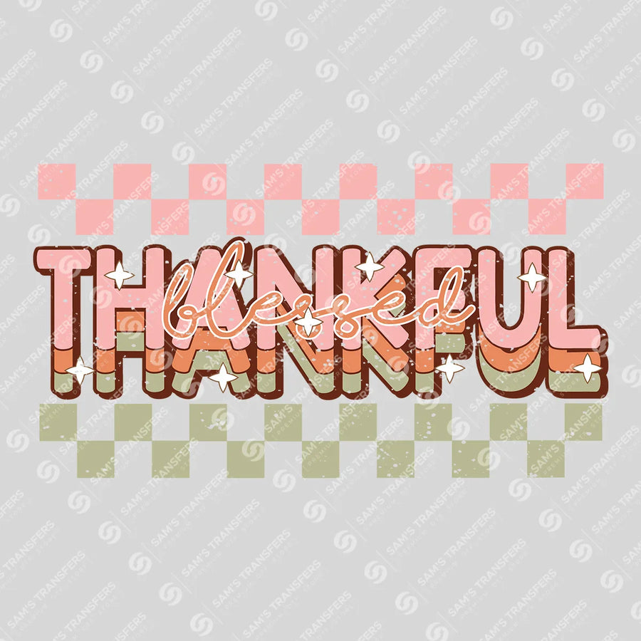 Thankful Blessed Ready-to-Press DTF Transfer | SAT02599