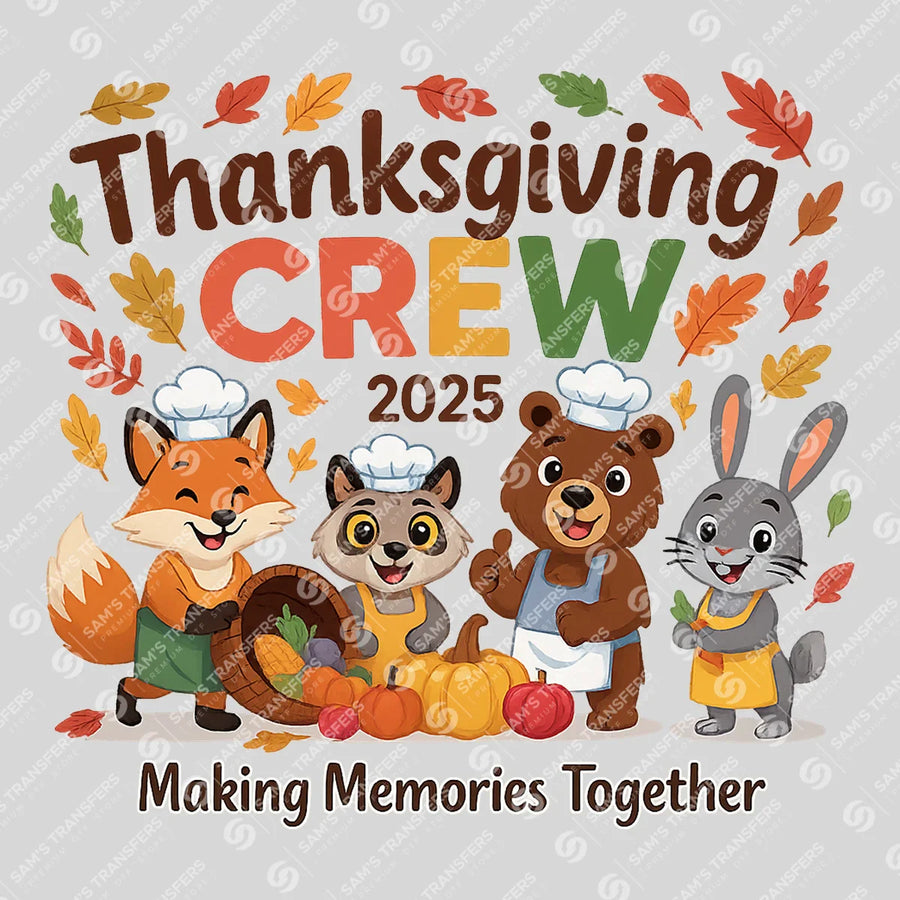 Thanksgiving Crew 2025 Ready-to-Press DTF Transfer | SAT02618