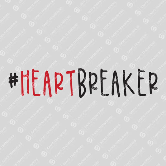 Apparel featuring a Heartbreaker-themed DTF transfer.