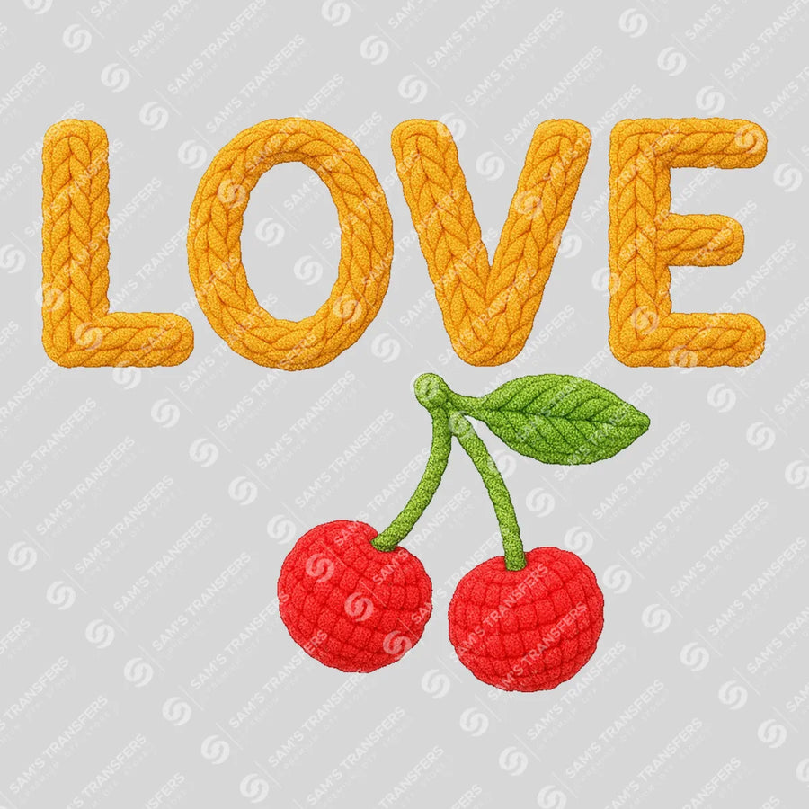 Love Cherries Ready-to-Press DTF Transfer | SAT02688