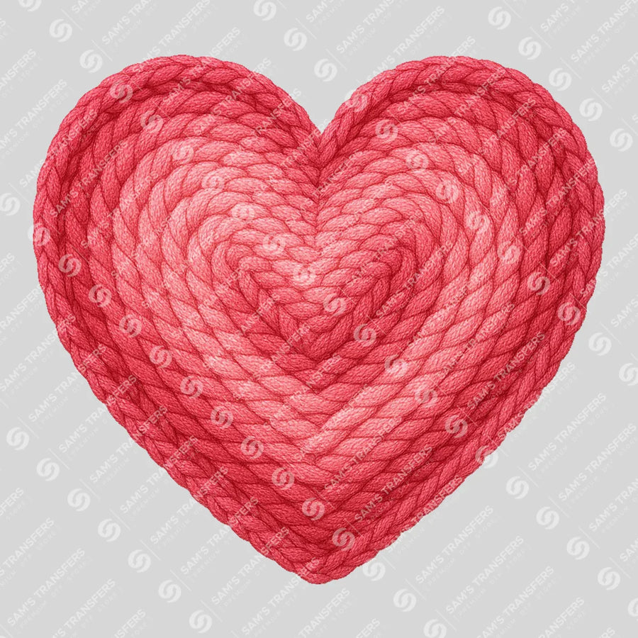 Knitted Heart Ready-to-Press DTF Transfer | SAT02699