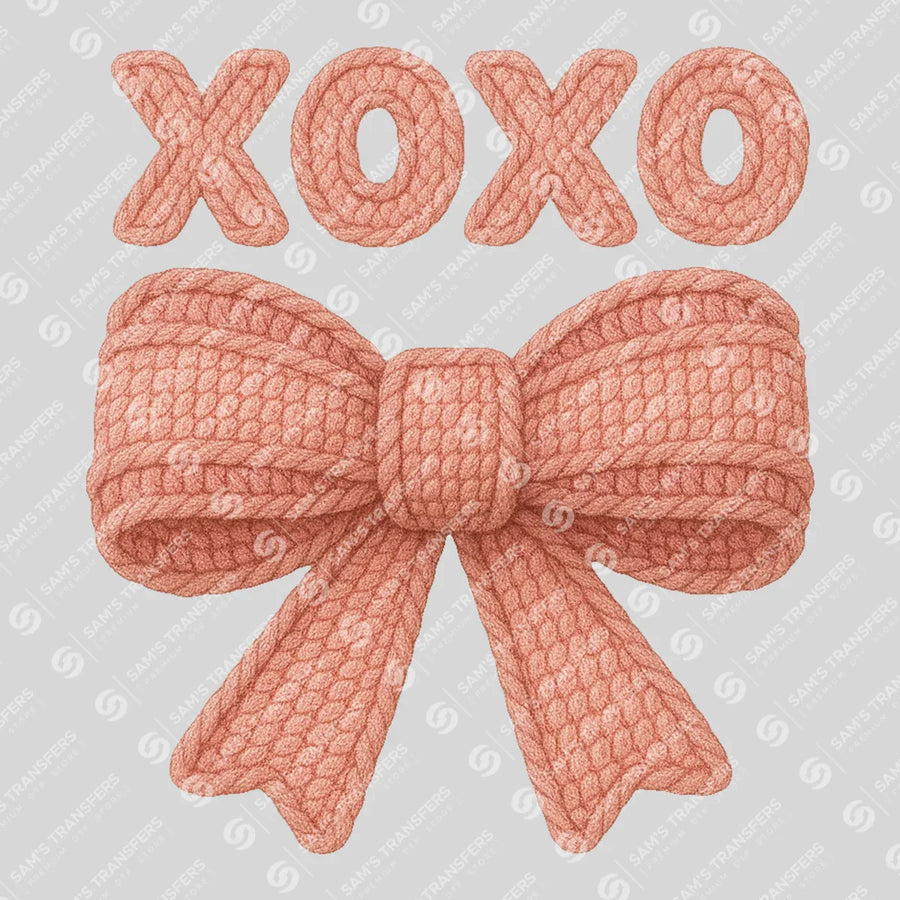 Xoxo Bow Ready-to-Press DTF Transfer | SAT02703