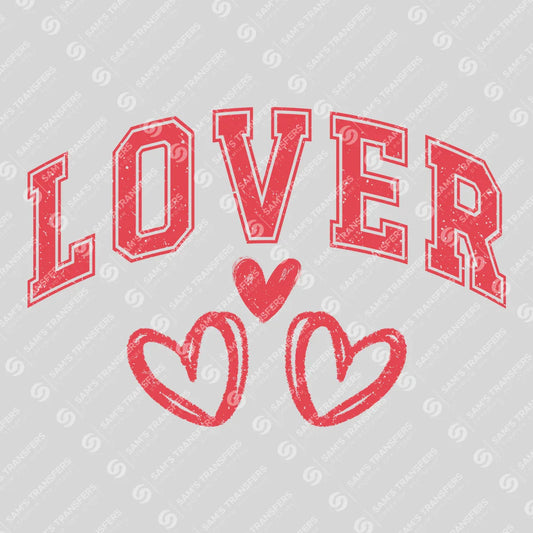 Apparel featuring a Lover-themed DTF transfer.