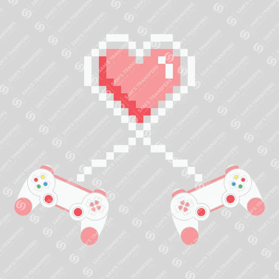 Gamer Love Ready-to-Press DTF Transfer | SAT02745