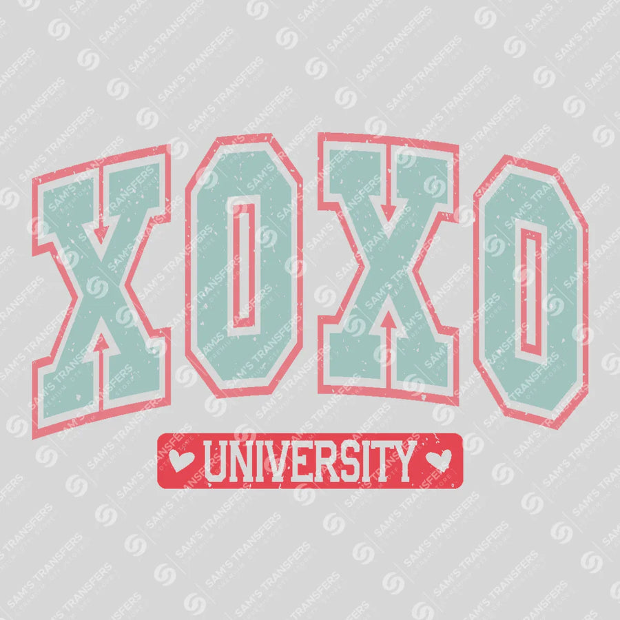 Xoxo University Ready-to-Press DTF Transfer | SAT02827