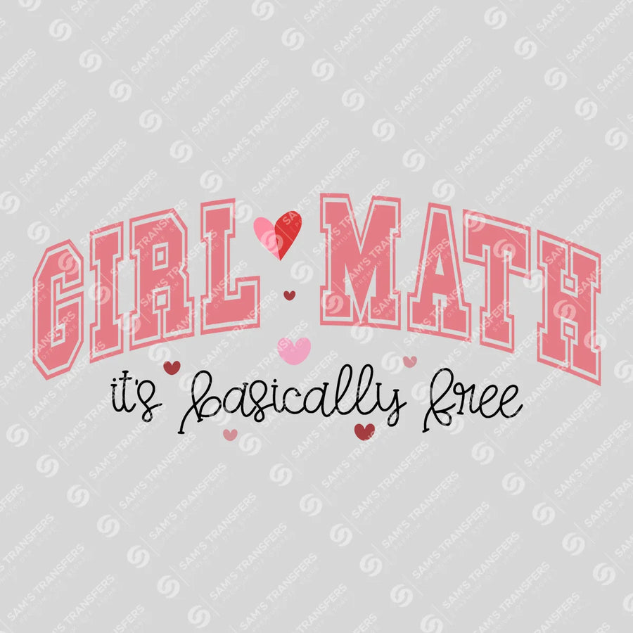 Girl Math Ready-to-Press DTF Transfer | SAT02842