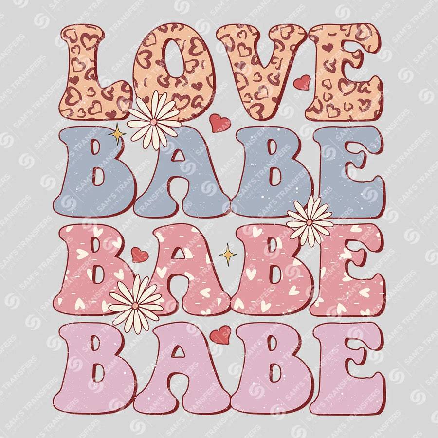 Love Babe Ready-to-Press DTF Transfer | SAT02938