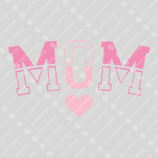 Apparel featuring a Mom-themed DTF transfer.