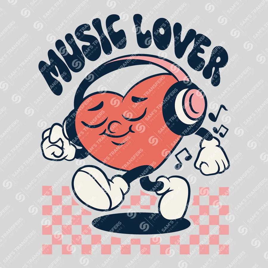 Music Lover Ready-to-Press DTF Transfer | SAT02971
