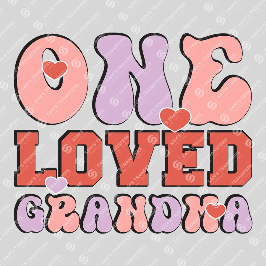One Loved Grandma Ready-to-Press DTF Transfer | SAT02985