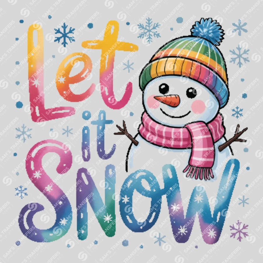 Let It Snow Ready-to-Press DTF Transfer | SAT03055