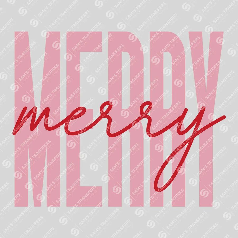 Merry Merry Ready-to-Press DTF Transfer | SAT03059