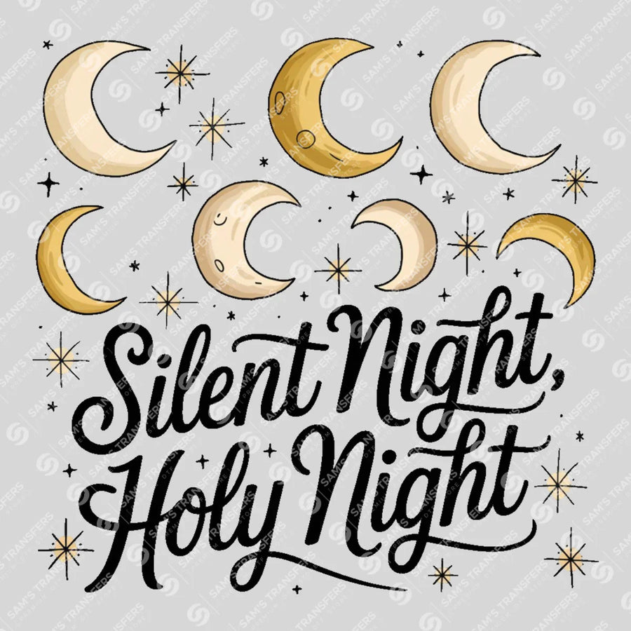 Silent Night Holy Night Ready-to-Press DTF Transfer | SAT03069
