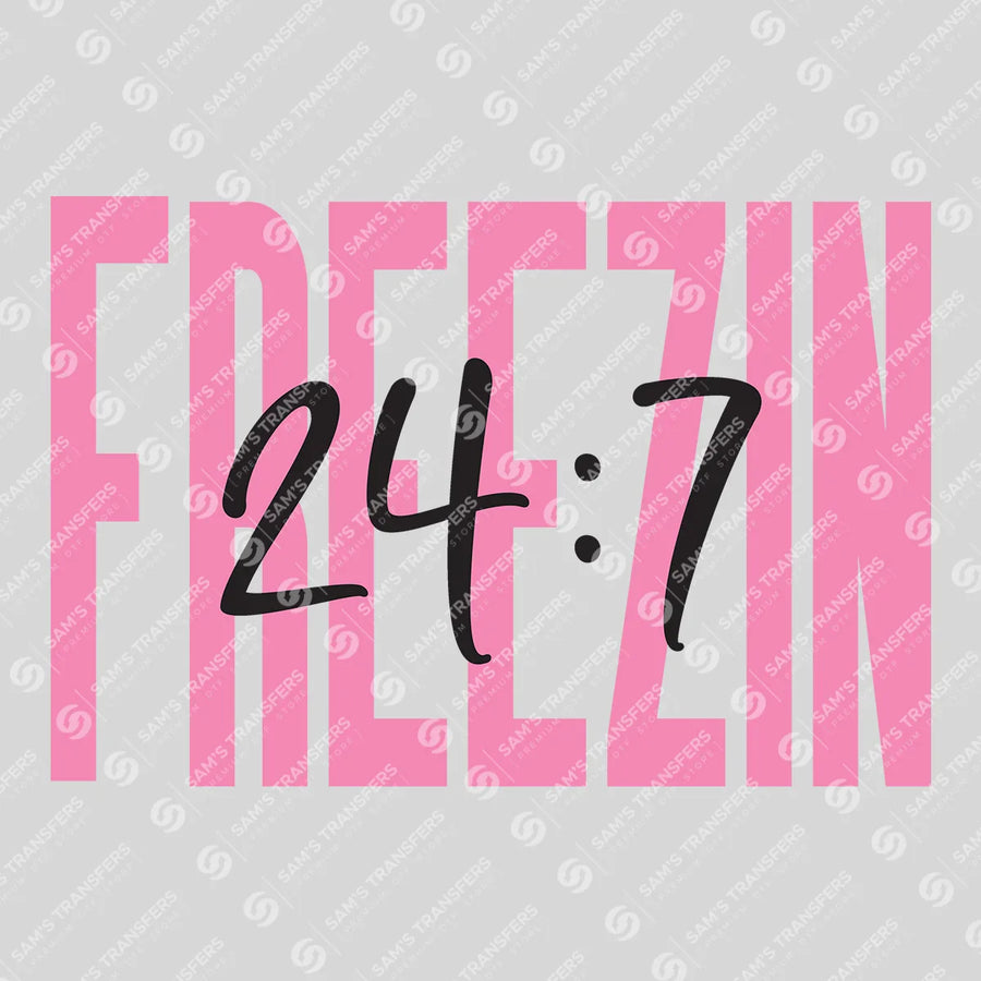 Freezin 24/7 Ready-to-Press DTF Transfer | SAT03085