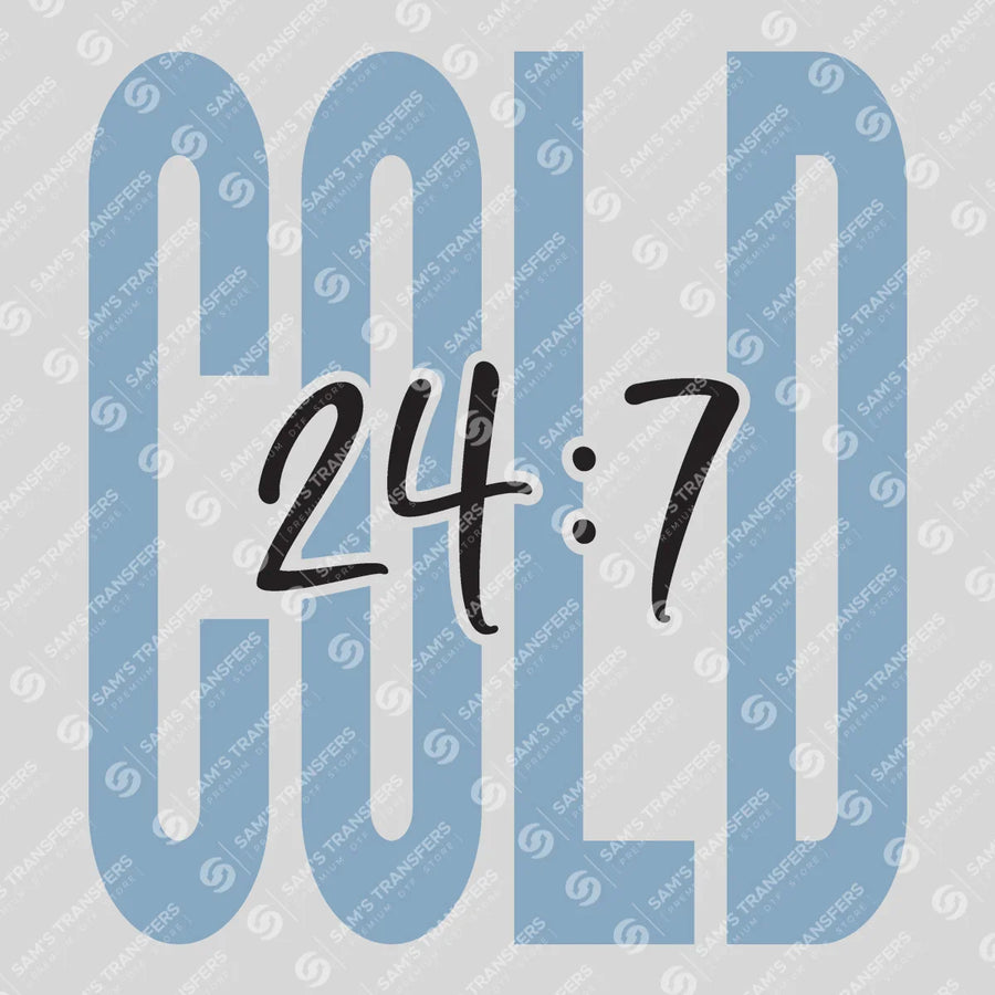 Cold 24/7 Ready-to-Press DTF Transfer | SAT03088