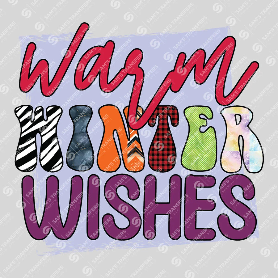 Warm Winter Wishes Ready-to-Press DTF Transfer | SAT03092