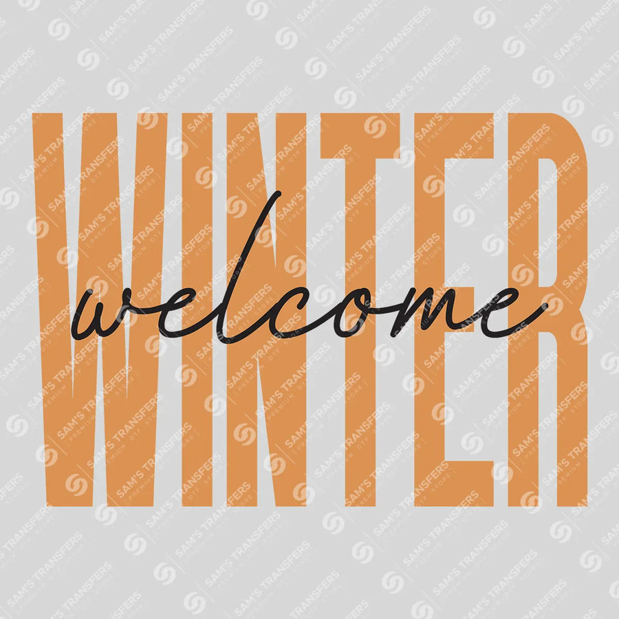 Welcome Winter Ready-to-Press DTF Transfer | SAT03117