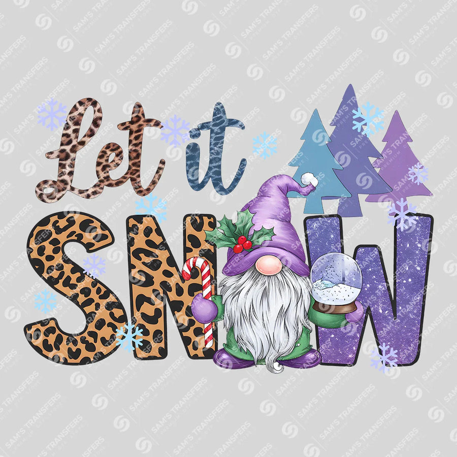 Let It Snow Ready-to-Press DTF Transfer | SAT03129