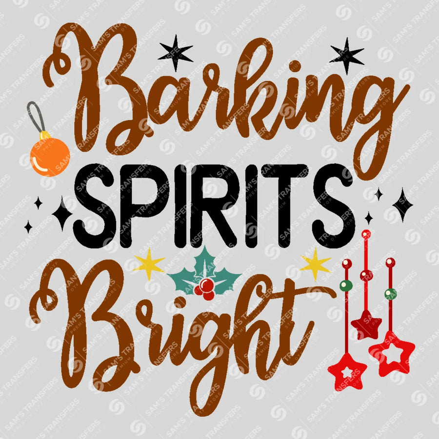 Barking Spirits Bright Ready-to-Press DTF Transfer | SAT03140