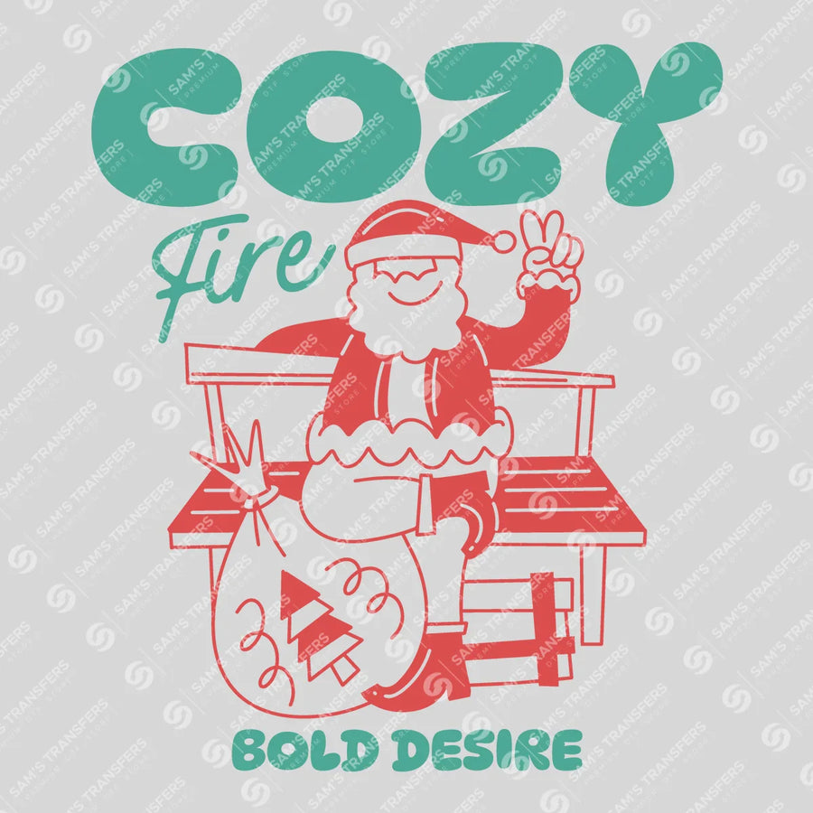 Cozy Fire Bold Desire Ready-to-Press DTF Transfer | SAT03157