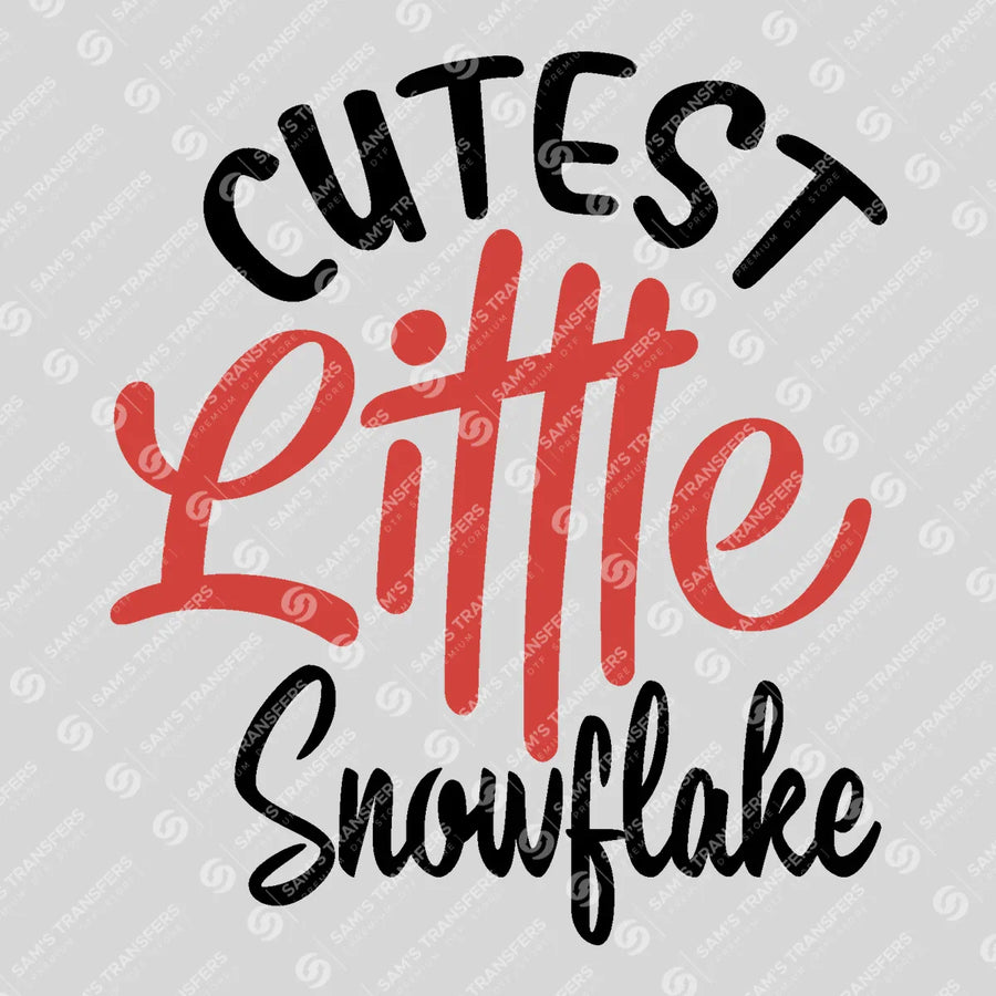 Cutest Little Snowflake Ready-to-Press DTF Transfer | SAT03158