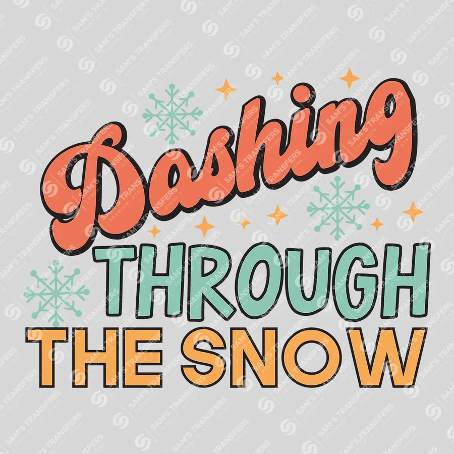 Dashing Through The Snow Ready-to-Press DTF Transfer | SAT03160